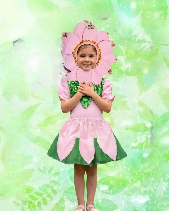 Disfraz de Flor Rosada 2